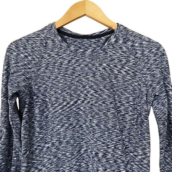 Lululemon Runderful Long Sleeve Spaced Out Space Dye Black White size 8 - Picture 8 of 15